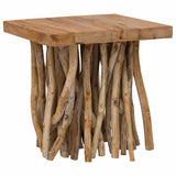 283936 Log Coffee Table 40x40x40 cm Mixed Recycled Wood