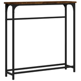 Console Table Smoked oak Engineered wood, metal Compact 834137