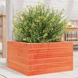 Garden Planter Wax Brown 40x40x23 cm Solid Wood Pine 847180