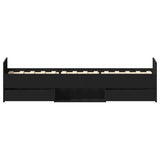Bed Frame without Mattress Black 100x200 cm 3203797