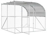 Chicken Coop Silver 200 x 200 x 215 cm Galvanised Steel 42042543
