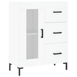 Highboard White 69.5x34x180 cm Engineered Wood 3195955