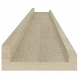 Wall Shelves 4 pcs Sonoma Oak 100x9x3 cm 326687