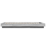 ZNTS Bed Frame with LED Lights without Mattress Grey Sonoma 90x200cm 3281124