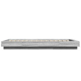 ZNTS Bed Frame with LED Lights without Mattress Grey Sonoma 90x200cm 3281124