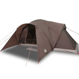 Family Tent Dome 6-Person Brown Waterproof 4009471