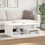 ZNTS Coffee Table White 102x55x35 cm Engineered Wood 848010