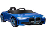 BMW i4 Licensed 12V Kids Electric Ride-On Car, Blue T3398P348392