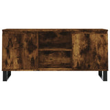 TV Cabinet Smoked Oak 104x35x50 cm Engineered Wood 827025