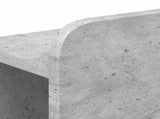 Bed Frame with Storage with Headboard Concrete Grey 75 x 190 cm 3433314