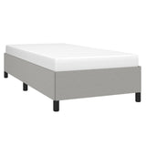 Bed Frame without Mattress Light Grey 90x190 cm Single Single Fabric 349854