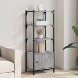 Bookcase 3-Tier Grey Sonoma 41x30x109.5 cm Engineered Wood 839001