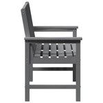 Garden Bench with Cushion Light Grey 120 x 59 x 88cm HDPE 42006603