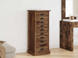 Chest of Drawers Natural 35 x 30 x 110 cm Solid Teak Wood 42017961