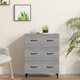 Sideboard Grey Sonoma 69.5x34x90 cm Engineered Wood 817349