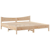 Bed Frame without Mattress 180x200 cm Super King Solid Wood Pine 3323290
