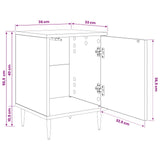 Bedside Cabinet OMMEN 2 pcs Black Oak 36 x 33 x 51 cm 8007250