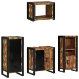 Bathroom Furniture Set 4 pcs Multicolour Solid Reclaimed Wood 3305665