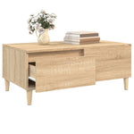 ZNTS Coffee Table Sonoma Oak 90x50x36.5 cm Engineered Wood 821111