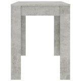 ZNTS Dining Table Concrete Grey 120x60x76 cm Engineered Wood 800436