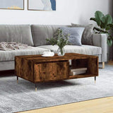 Coffee Table Smoked Oak 90x60x35 cm Engineered Wood 827057