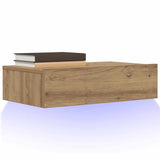 TV Cabinet with LED Lights Artisan Oak 60x35x15.5 cm 856345
