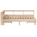 Bookcase Bed without Mattress 120x190cm Small Double Solid Wood Pine 3324556