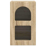 Bedside Table 2 pcs Sonoma Oak 29.5 x 33.5 x 50 cm 891229