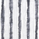 ZNTS Insect Curtain Grey and White 90x200 cm Chenille 315124