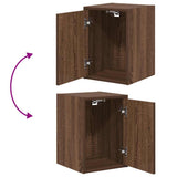 Garage Cabinets 2 pcs Brown Oak Engineered Wood 3328320