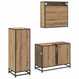 Bathroom Furniture Set 3 pcs Artisan Oak Engineered Wood 3402466