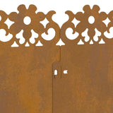 Lawn Edgings 30 pcs Rusty 103 x 0.05 x 22 cm Weathering Steel 874785