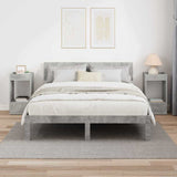 End Table 2 pcs Concrete Grey 30 x 30 x 56 cm Engineered Wood 890935
