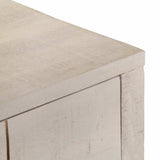 Console Table White 110x35x75 cm Solid Wood Mango 4009375