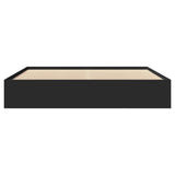 Bed Frame Black Engineered wood King Bed Frame Rectangular 3295633