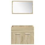 ZNTS 5 Piece Bathroom Furniture Set Sonoma Oak Engineered Wood 3325011
