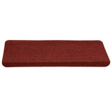 Stair Mats Self-adhesive 30 pcs Red 65x22.5x3.5 cm 3365915