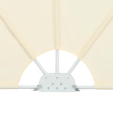 Collapsible Terrace Side Awning Cream 300x150 cm 44568