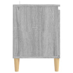 TV Cabinet with Solid Wood Legs Grey Sonoma 103.5x35x50 cm 813159