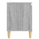 TV Cabinet with Solid Wood Legs Grey Sonoma 103.5x35x50 cm 813159