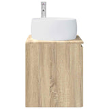 Wall-Mounted Sink Vanity Sonoma Oak 49.5 x 44.5 x 66 cm 890454
