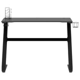 Gaming Desk with ZZ Shape Legs Black 110x60x75 cm 325412