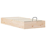 Ottoman Bed Frame with Storage Natural 70 x 190 cm 3418759