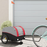 Bike Trailer Black and Red 30 kg Iron 94139