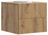 Wall-Mounted Bedside Cabinet 2 pcs Artisan Oak Engineered Wood 898484