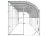 Against Wall Chicken Coop Silver 1000 x 100 x 215 cm 3434709