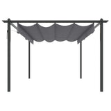 ZNTS Garden Gazebo with Retractable Roof 4x3 m Anthracite 318538