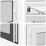 Basement Window "RISOR" 90x50 cm Tilt&Turn DIN Left Anthracite 4108401