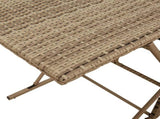 7 Piece Garden Dining Set with Cushions Beige Poly Rattan 369012