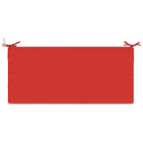 2-Piece Bench Cushions SOEST 2 pcs 100% Polyester Red 950233